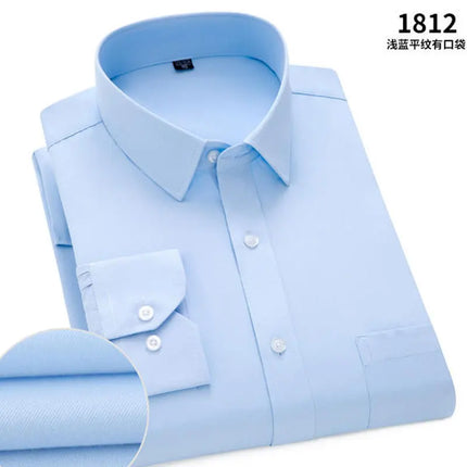 CN Zhejiang Mens Non Iron Striped Shirt Slim Fit Breathable by zapcart