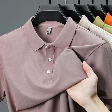 Zhejiang Choice Mens Solid Color Polo Shirt Breathable by zapcart