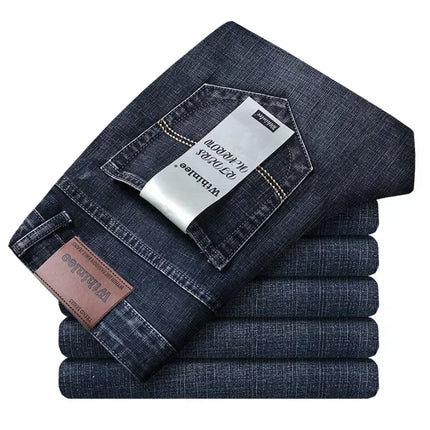 DeliYCN Slim Fit Jeans For Men Luxury Stretch Denim by zapcart