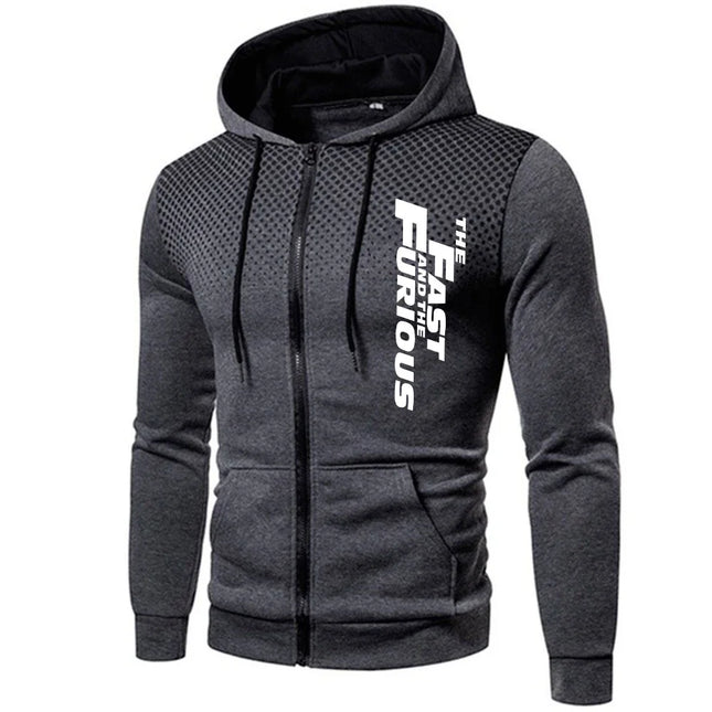 VIPOLCN Men Hooded Tracksuit Comfort Zip Up Sweatshirt Pants by zapcart
