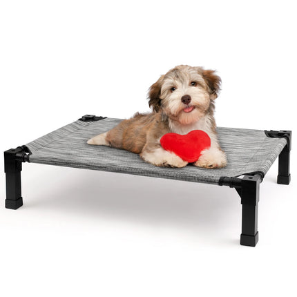Hign Elevated Dog Bed Cooling Raised Pet Cot Breathable