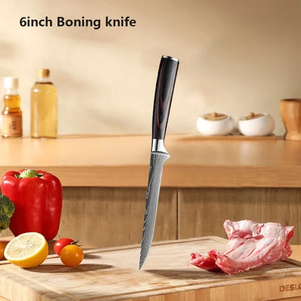 Choice Damascus Chef Knife Set With Cover For Professionals by zapcart