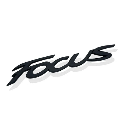 Focus Emblem Badge 3D ABS Silver Black Sticker For Owners by zapcart