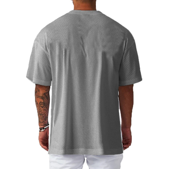 Muscleguys Mens Oversized Quick Dry Breathable Gym Tee by zapcart