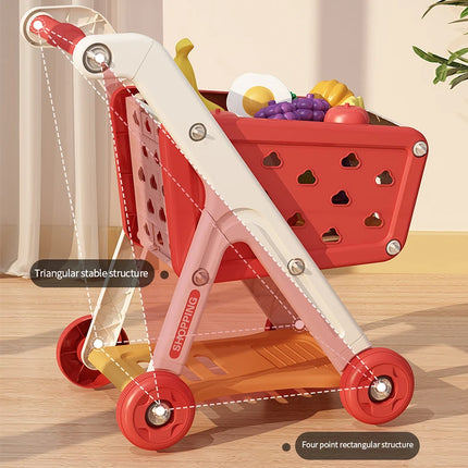 Kids Shopping Cart Toy For Pretend Play Educational Fun by zapcart
