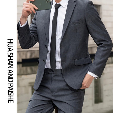 CN Sichuan Mens Premium Slim Fit Wedding Two Piece Set by zapcart