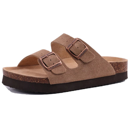 Kidmi Womens Genuine Suede Clogs With Soft Footbed by zapcart