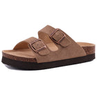Kidmi Womens Genuine Suede Clogs With Soft Footbed by zapcart