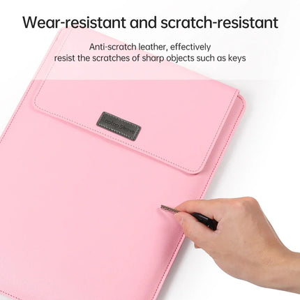 PU Leather Laptop Sleeve for MacBook 13 14 16 15 Inch by zapcart