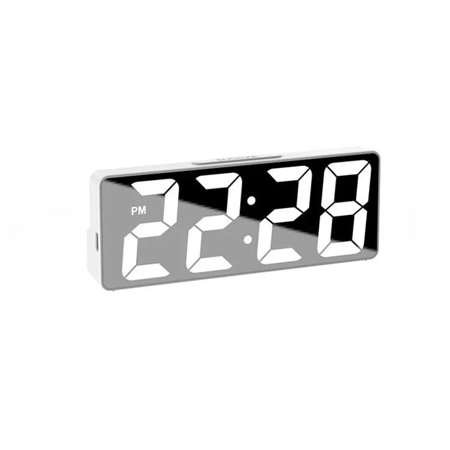 Zapcart Alarm Clock For Home With Mirror LED Display Snooze