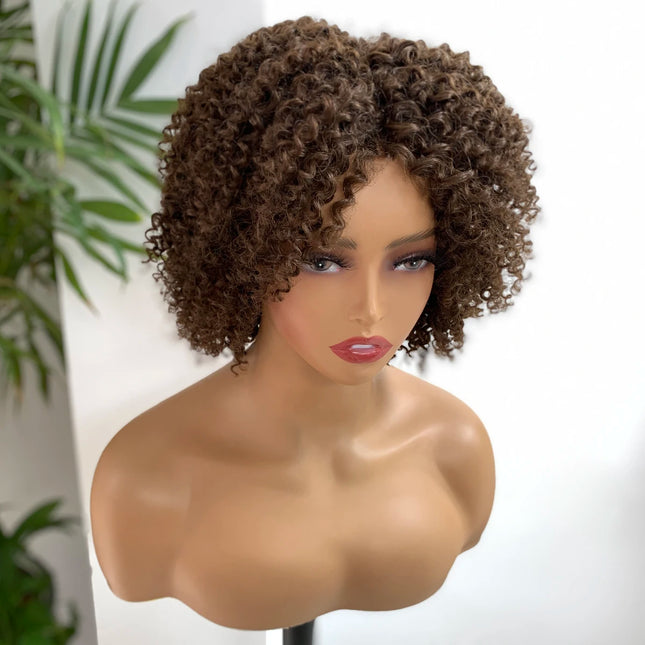 HairUGo Curly Pixie Cut Wig 100 Percent Human Hair Women by zapcart