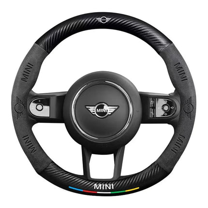 Mini Steering Wheel Cover Embossed Logo For Cooper JCW Fans by zapcart