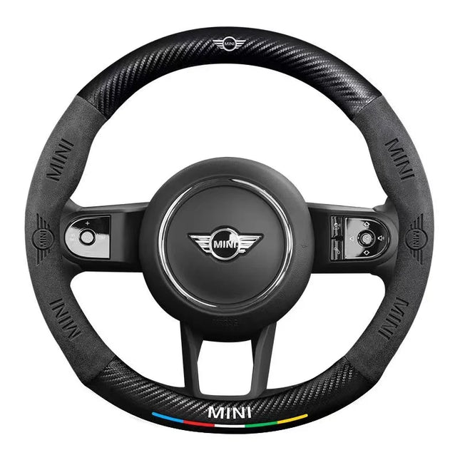Mini Steering Wheel Cover Embossed Logo For Cooper JCW Fans by zapcart