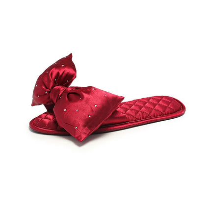 Bride Wedding Slippers Women Peep Toe Silk Bow Comfort by zapcart