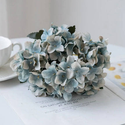 SMR Silk Hydrangea Artificial Flowers Vase For Home Decor by zapcart