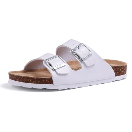Crestar Women's Leather Sandals Cork Footbed Comfort by zapcart
