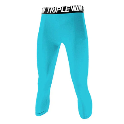VINTOHOXNCN Men Capri Tights Quick Dry Running Leggings by zapcart