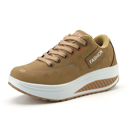 YBQJOO Women Platform Sneakers Plus Size All Day Comfort by zapcart