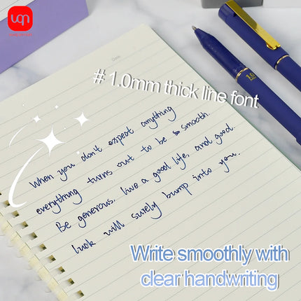 WQN-3/6/12PCS Creative Blue Gel Pen, 1.0mm Nib, High-Quality Blue Ink, Smooth Writing, Suitable For Technical And Office Supplie by zapcart