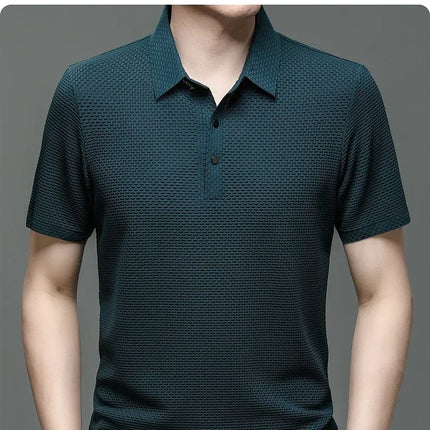 Fujian Choice Mens Polo Shirt Ice Silk Breathable Comfort by zapcart
