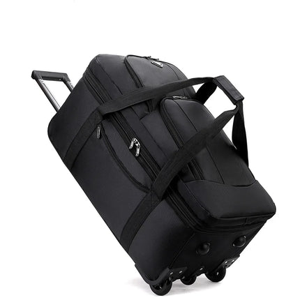 Double Traveller Unisex Rolling Luggage With Wheels Large by zapcart