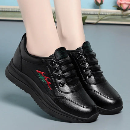 White Breathable Womens Walking Shoes Comfort Anti Slip by zapcart