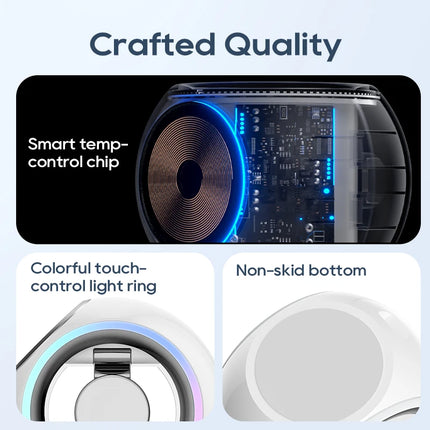 Kuulaa 3 In 1 Magnetic Wireless Charger Stand For iPhone LED by zapcart