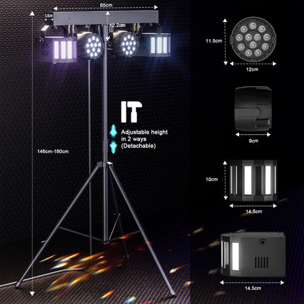 Somspot Bright RGBW LED Par Lights For Concerts And Weddings by zapcart