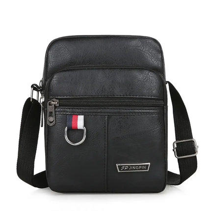 CN Men PU Leather Messenger Bag Waterproof Large Capacity by zapcart