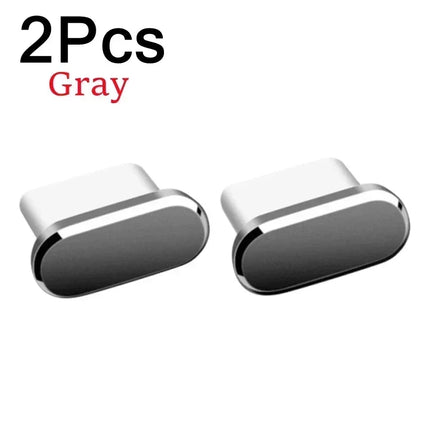 Choice Metal Dust Plugs For iPhone Type C Port 2 Pack Guard by zapcart