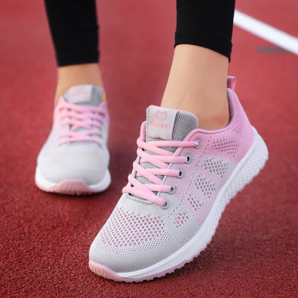 PUAMSSCN Women Platform Sneakers Breathable Running Shoes by zapcart