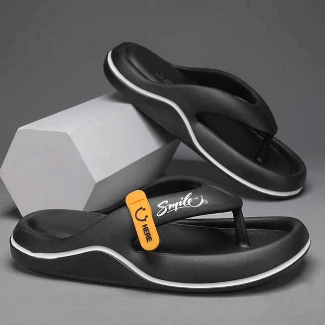 RUI XINGHUI Mens Platform Flip Flops EVA Slippers Non Slip by zapcart