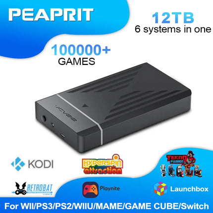 12TB Retro Gaming HDD With Hyperspin Launchbox Playnite OS by zapcart
