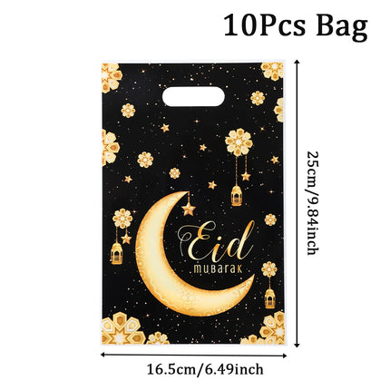 QIFUCN Eid Mubarak Gift Bags Plastic Treat Muslim Ramadan by zapcart