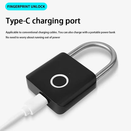 Xiaomi MIJIA Smart Fingerprint Padlock IP54 Waterproof Home by zapcart