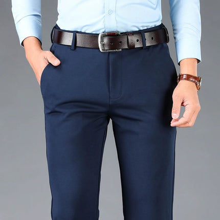 ENWEIGECN Men's Stretch Casual Business Suit Pants Big Size by zapcart