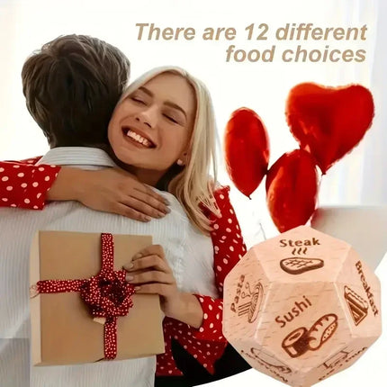 Food Determines Dice Romantic Couple Game for Date Nights by zapcart