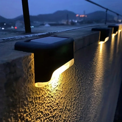 NG101 LED Solar Stair Lights Energy Saving Outdoor 4 Pack by zapcart
