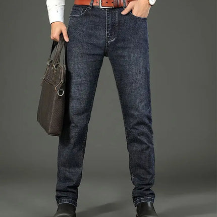 WTHINLEECN Men Slim Stretch Denim Jeans Luxury Casual by zapcart