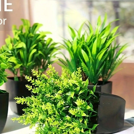 Zhejiang Mini Artificial Eucalyptus Plant Black Pot Decor by zapcart