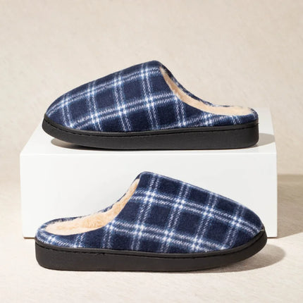 CN Jiangxi Mens Slippers Warm Fleece Non Slip Indoor Cozy by zapcart
