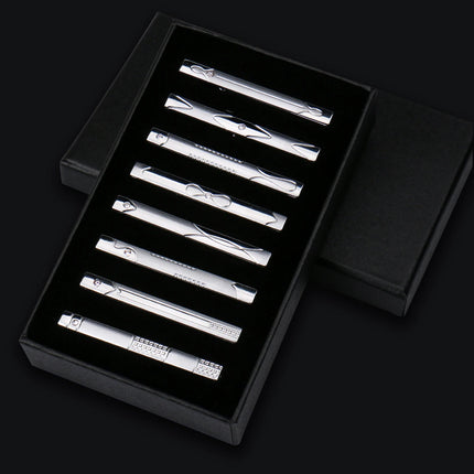 Choice 8Pc Men's Metal Tie Clip Set Box Luxury Business by zapcart