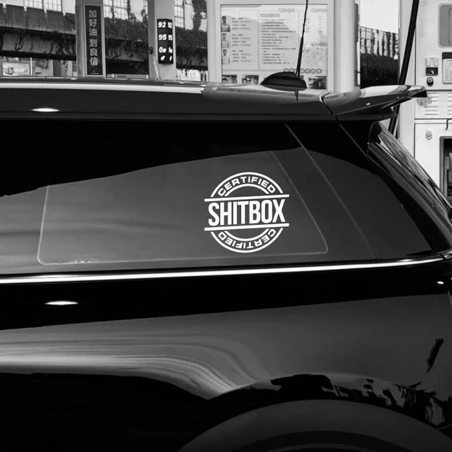 Shitbox Certified Stickers For Cars Trucks Laptops Durable by zapcart