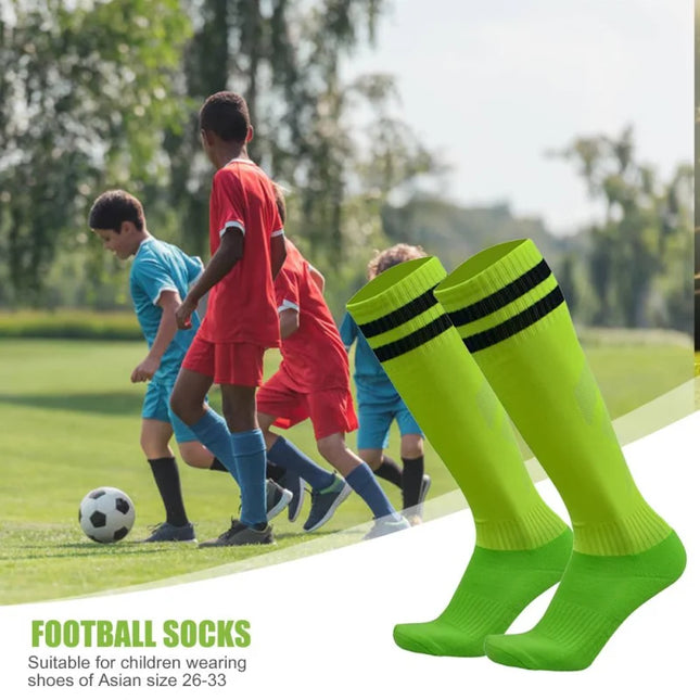 Lamgool Kids Soccer Knee High Socks Cotton Spandex Durable by zapcart