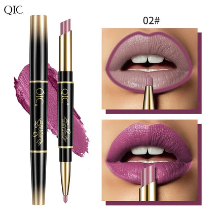 QIC Matte Lipstick And Lip Liner Nude Two In One For Women by zapcart