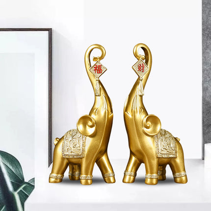 Kesoto Nordic Resin Elephant Statues For Home Office Decor by zapcart