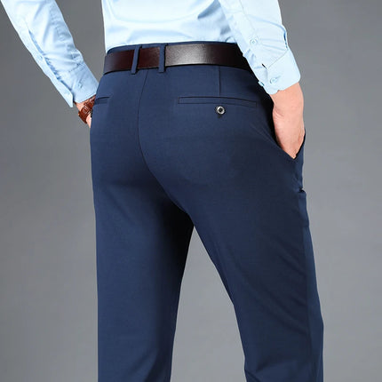 ENWEIGECN Men's Stretch Casual Business Suit Pants Big Size by zapcart