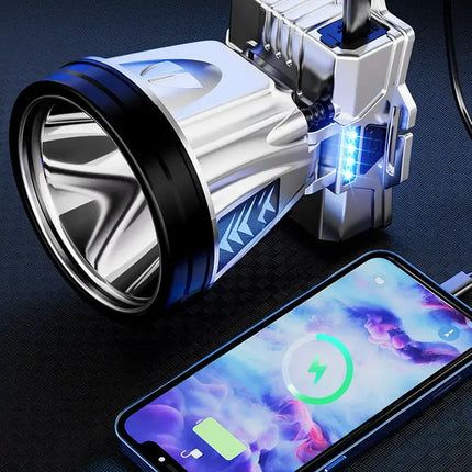 Super Bright LED Rechargeable High-power Headlights High Brightness Emergency Charging Outdoor Head Flashlight Fishing Lamp by zapcart