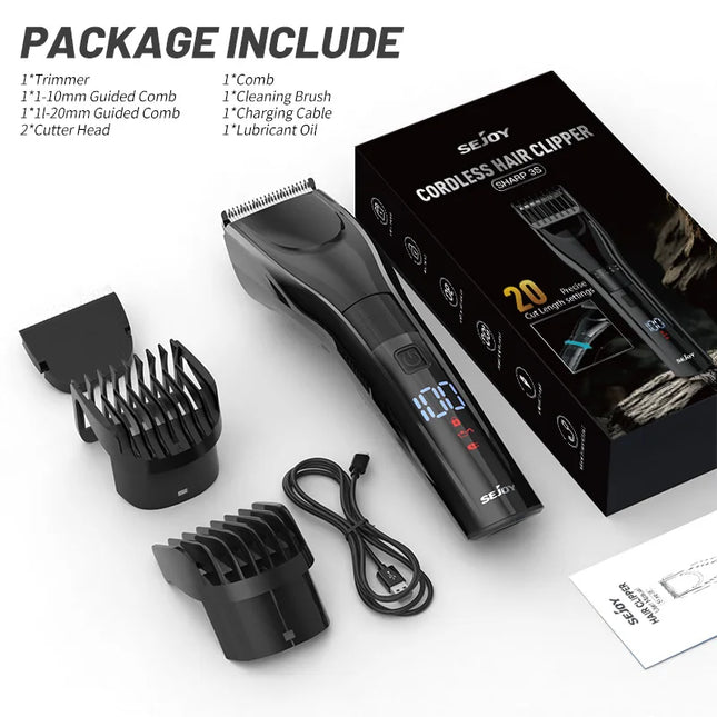 Sejoy Electric Hair Clipper Kit For Men Rechargeable