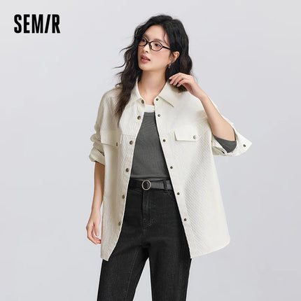 Semir Long Sleeve Shirt Women Cotton Oversize Chic Everyday by zapcart